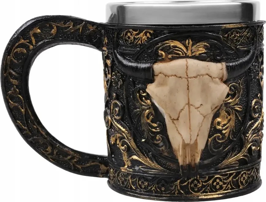 Epikus Bögre Csont Őr Rozsdamentes Acél 400ML Larp Rpg