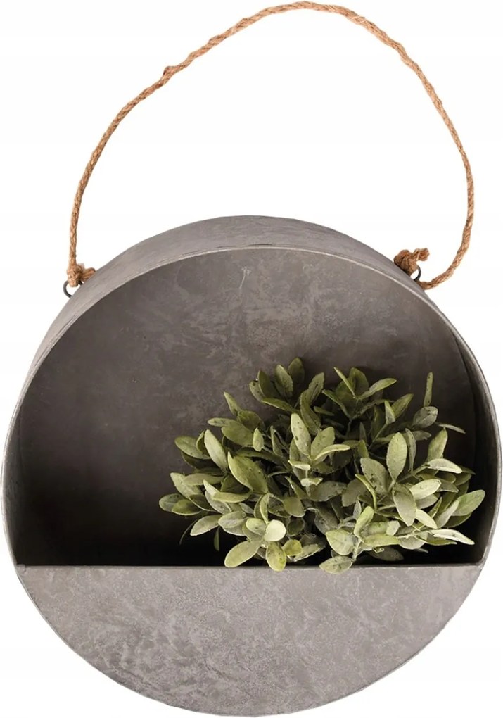 Horganyzott acél virágtartó Falra Akasztható virágtartó gyógynövények virágtartó 35 cm