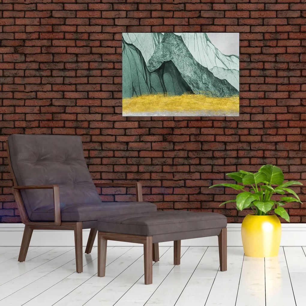Üveg kép - Smaragdhegység N⁰2 (70x50 cm)