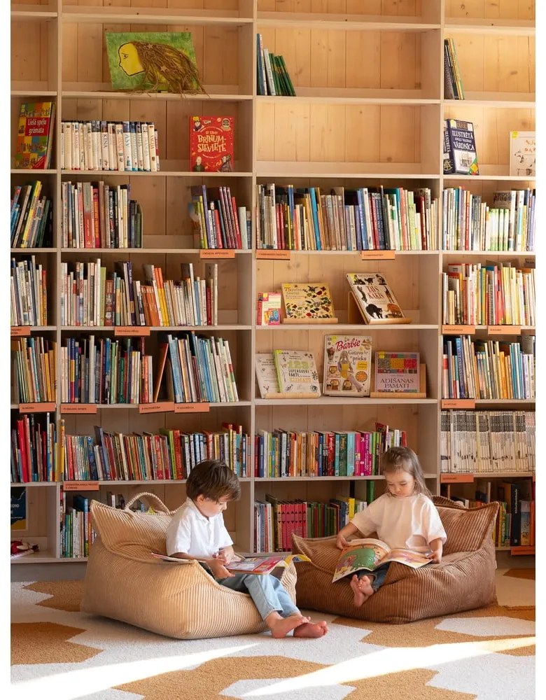 Barna kordbársony gyerek babzsákfotel Chair – Wigiwama