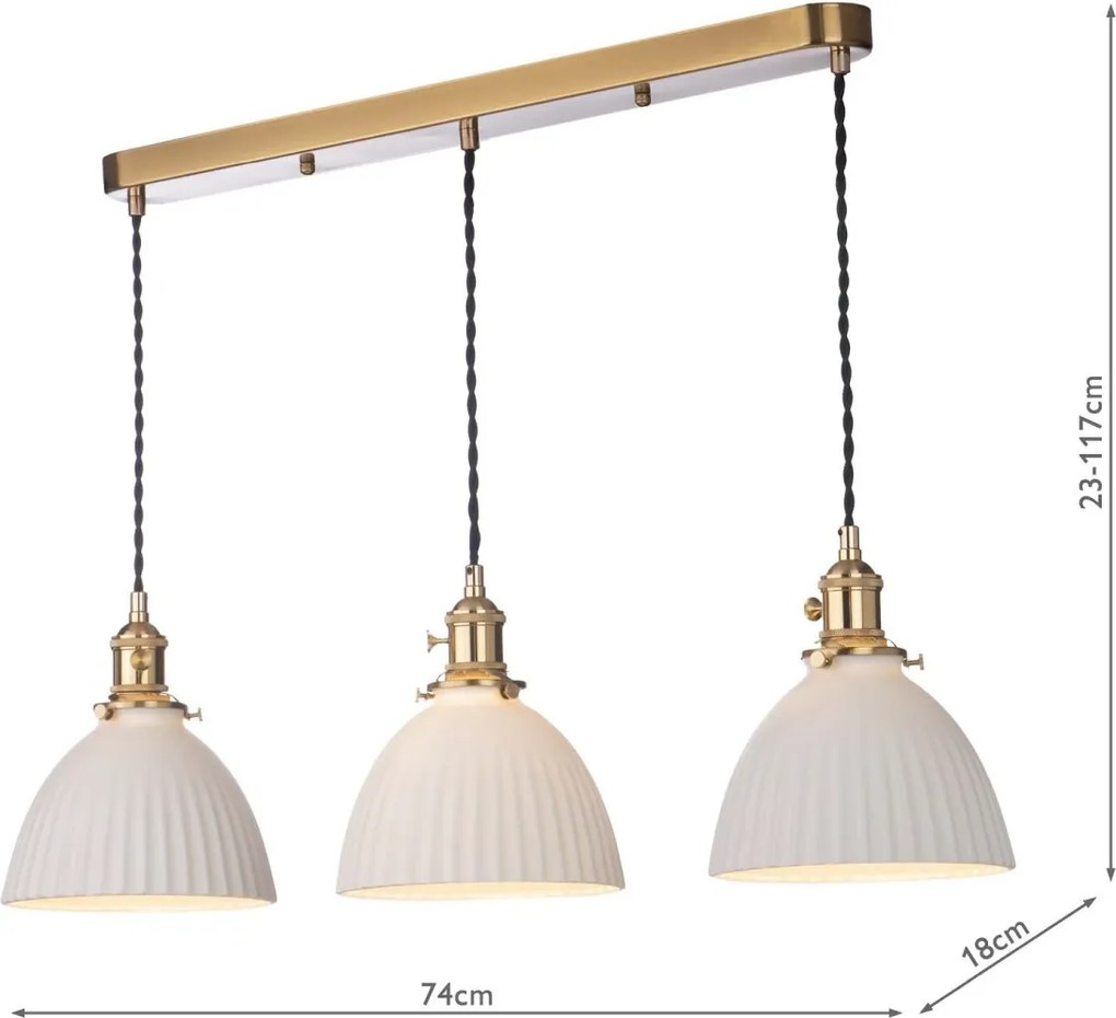 Dar Lighting modern függeszték hadano sárgaréz darhad3640-09