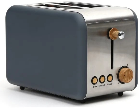 Kenyérpirító két lyukkal 900W/230V rozsdamentes acél/szürke