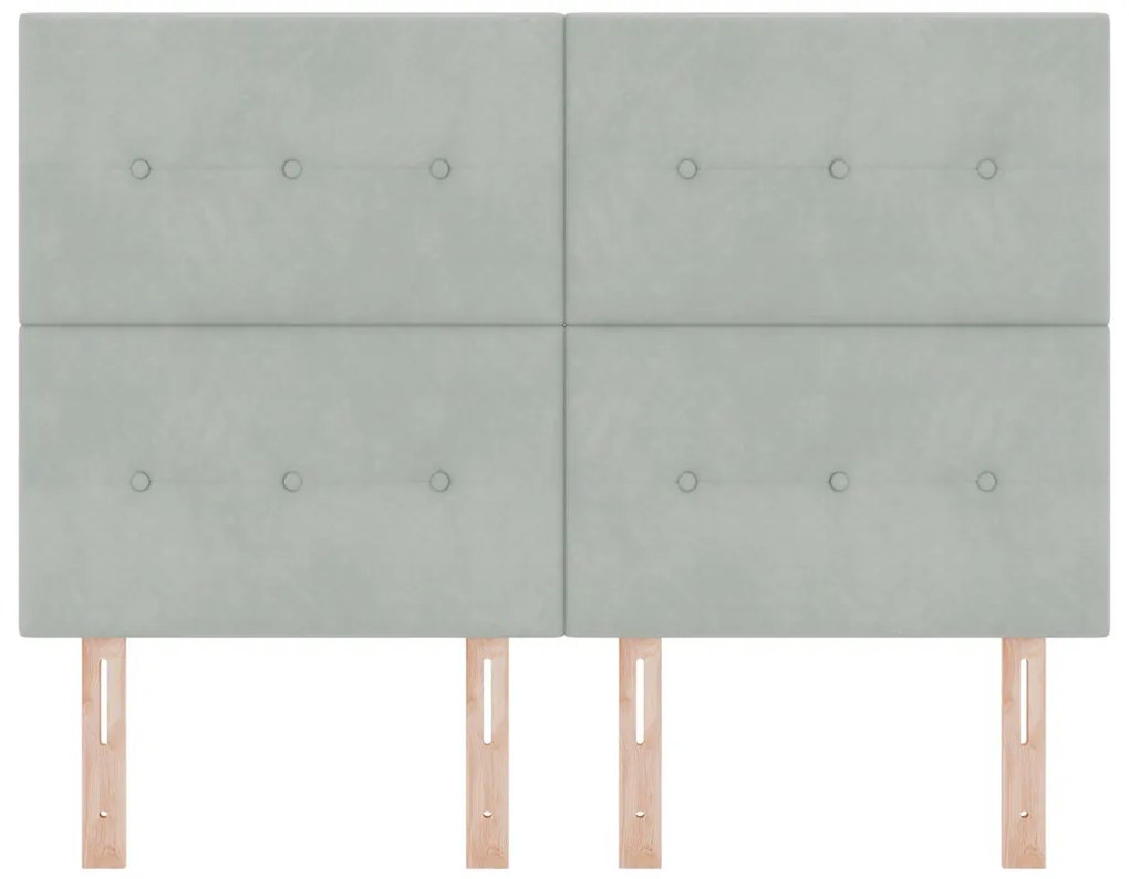LED Fejtámlavilágítás Szürke 72 cm Bársonyos