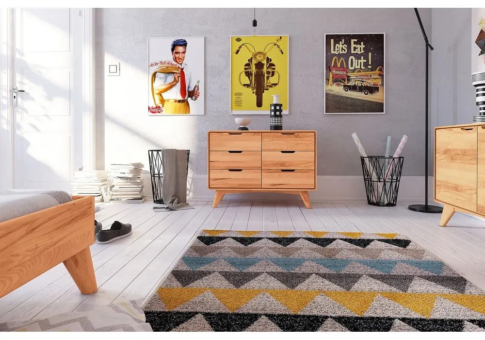 Alacsony bükkfa komód 90x63 cm Greg - The Beds