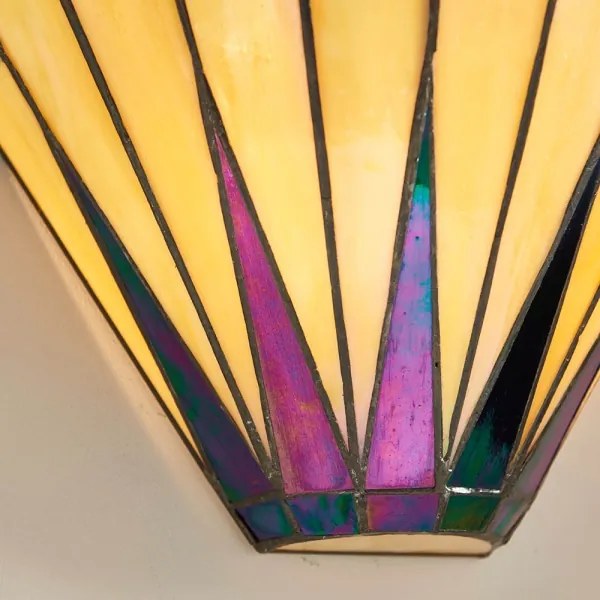 Endon 64046 - Tiffany DARK STAR fali lámpatest 1xE14/40W/230V