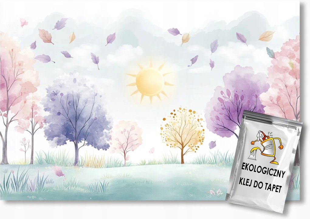 Fotótapéta Flizelina Gyerekek Tájkép Fák Levelek Nap 100x75 ragasztó