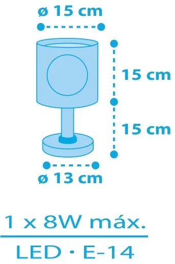 Dalber 60651 - Gyereklámpa KALÓZ ISLAND 1xE14/8W/230V