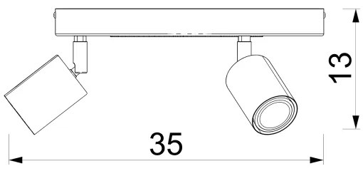 Gyerek spotlámpa FUN 3xGU10/8W/230V kék/macska