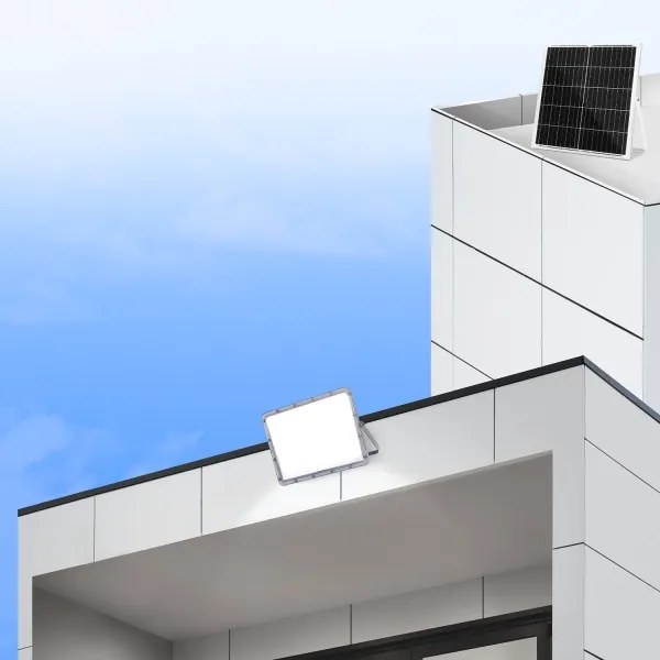 Aigostar - LED Fényerőszabályozható napelemes reflektor LED/200W/3,2V IP65 + távirányító