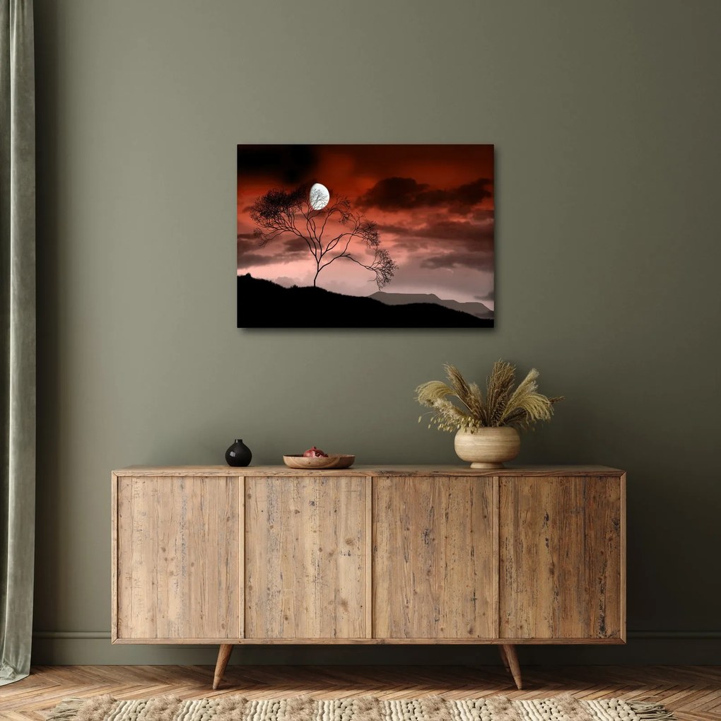 Kép - Hold megvilágítja az éjszakát (70x50 cm)