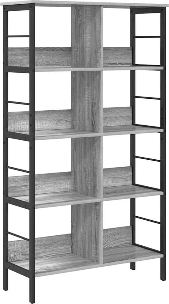 vidaXL Könyvespolc Szürke Sonoma 82 x 32 x 144,5 cm Faanyag