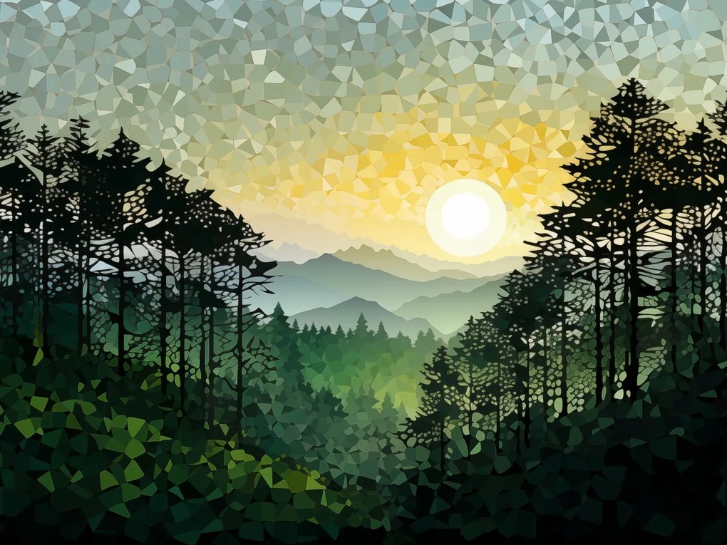 Poszter 80x60cm Természet Hangjai Mozaik