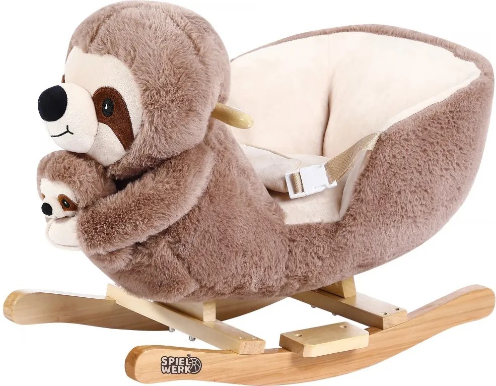 Plüss hintázó állat gyerekeknek hanghatásokkal rózsaszín