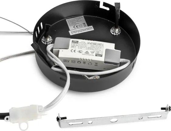 ONLI - LED Csillár zsinóron DAFNE LED/30W/230W 4000K fekete