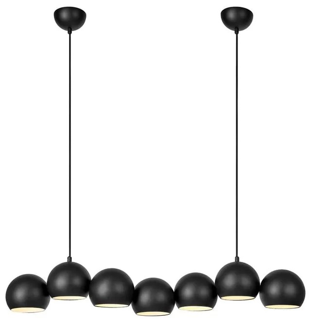 Fekete függőlámpa fém búrával Cupolo – Markslöjd