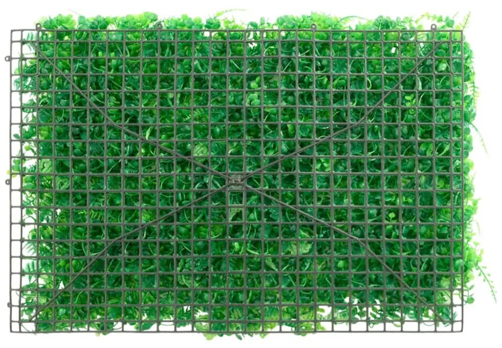24 db zöld műpáfránylevél-kerítés 40 x 60 cm