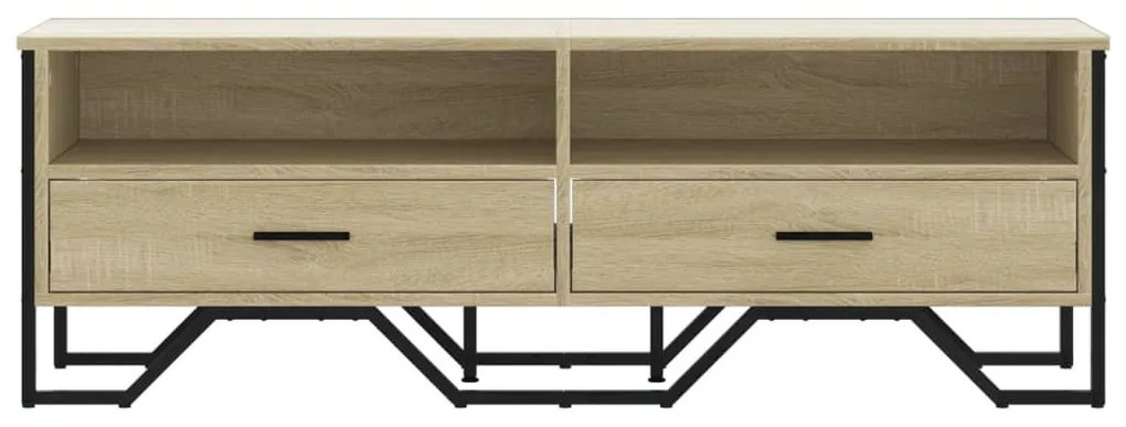 sonoma tölgy színű szerelt fa TV-szekrény 122 x 34 x 41 cm