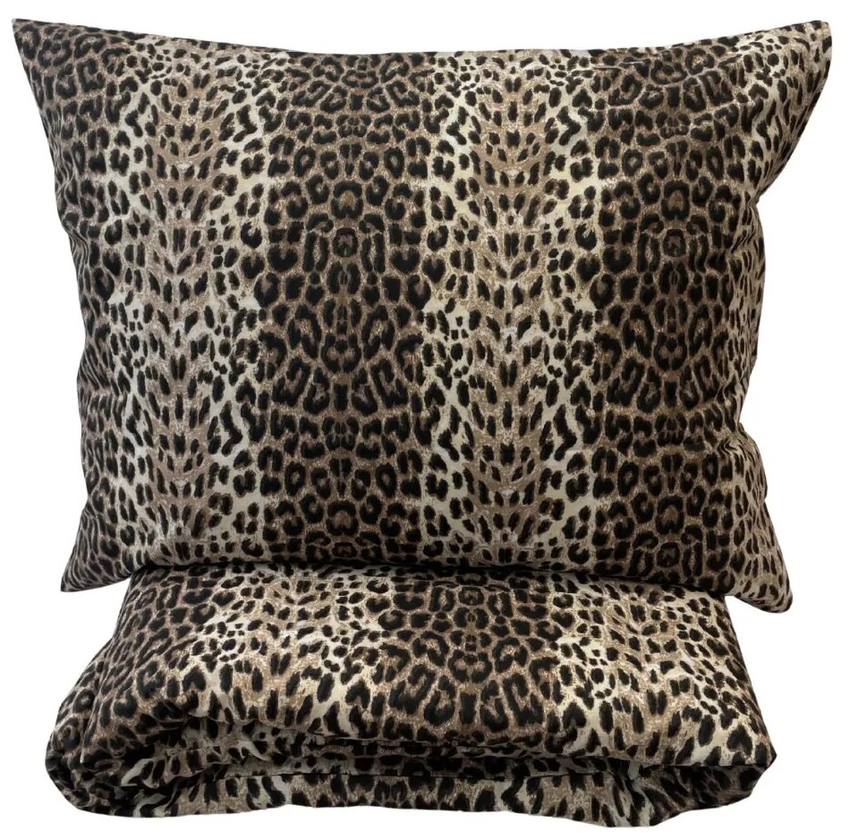 Leopard pamut ágyneműhuzat 200x140cm+90x70cm TiaHome