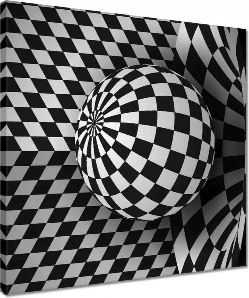 Vászonkép 40x40 Absztrakt fekete-fehér