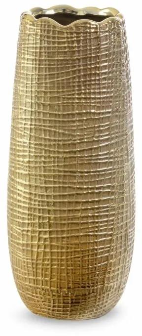Selma1 váza Barna/arany 12x12x28 cm
