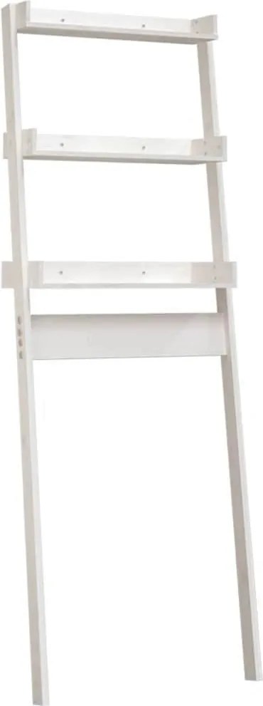 vidaXL fehér tömör fenyőfa fürdőszoba állvány 63,5x32x179 cm