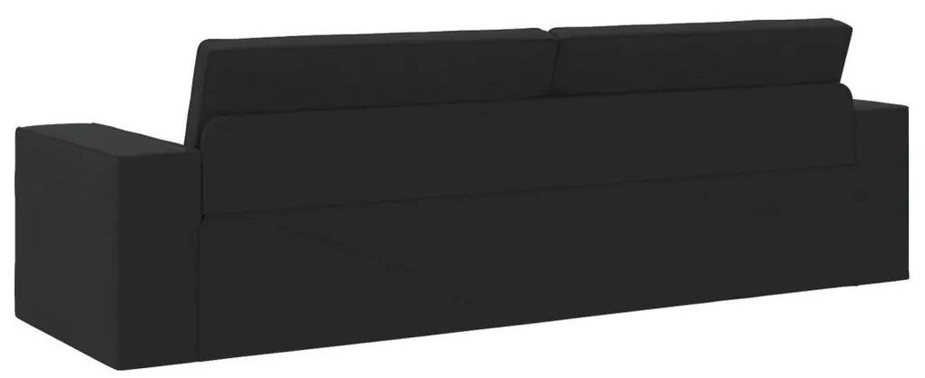Földi Kanapéágy 2 az 1-ben Fekete 245x150x60.5 cm Szövet