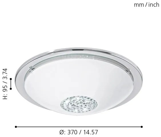 Eglo 93778 - GIOLINA LED mennyezeti lámpa 12W, 230V