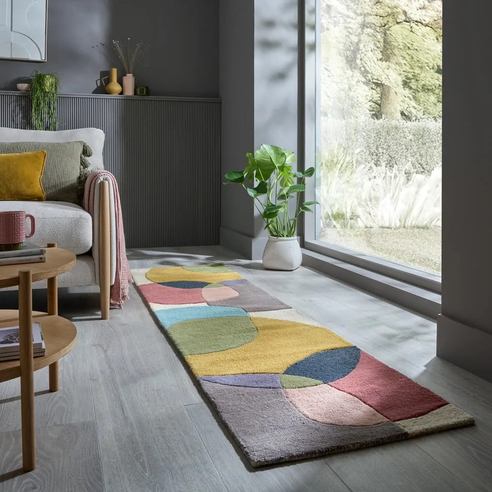Kézi szövésű gyapjú futószőnyeg 60x230 cm Glow Multi – Flair Rugs