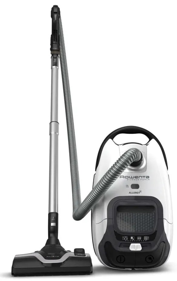 Rowenta - Porzsákos porszívó SILENCE FORCE ALLERGY+ 4,5l 400W fekete/fehér
