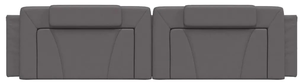 szürke műbőr fejtámla párna Viana 200 cm