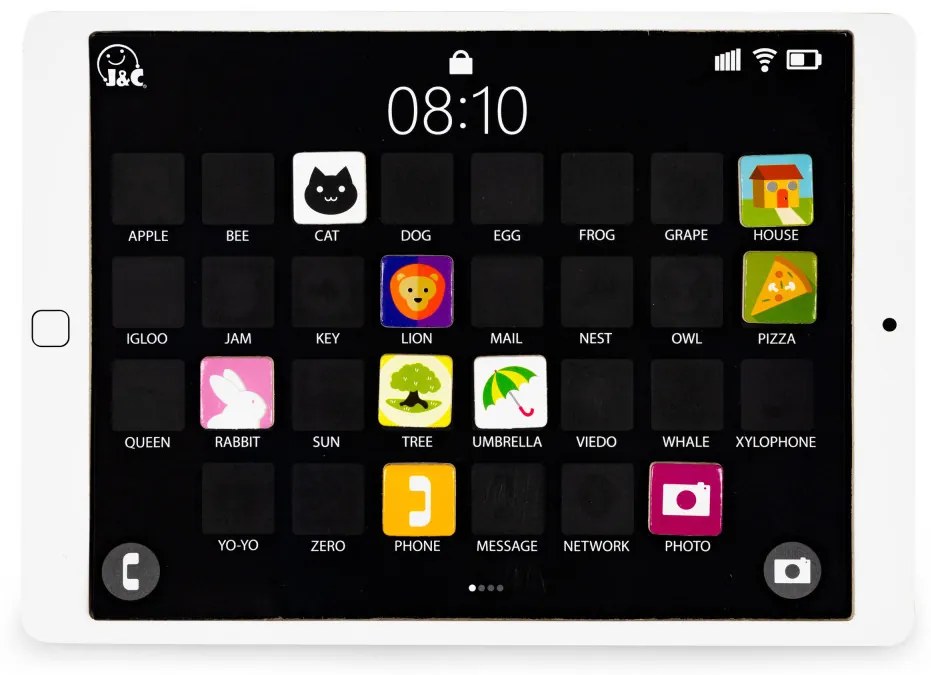 Mágneses fa tablet számokkal