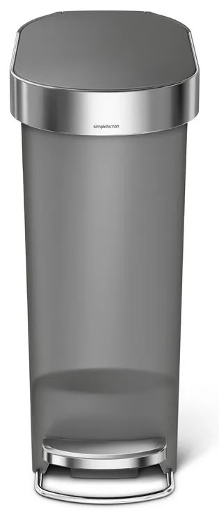 Pedálkosár Slim 40 l, szürke