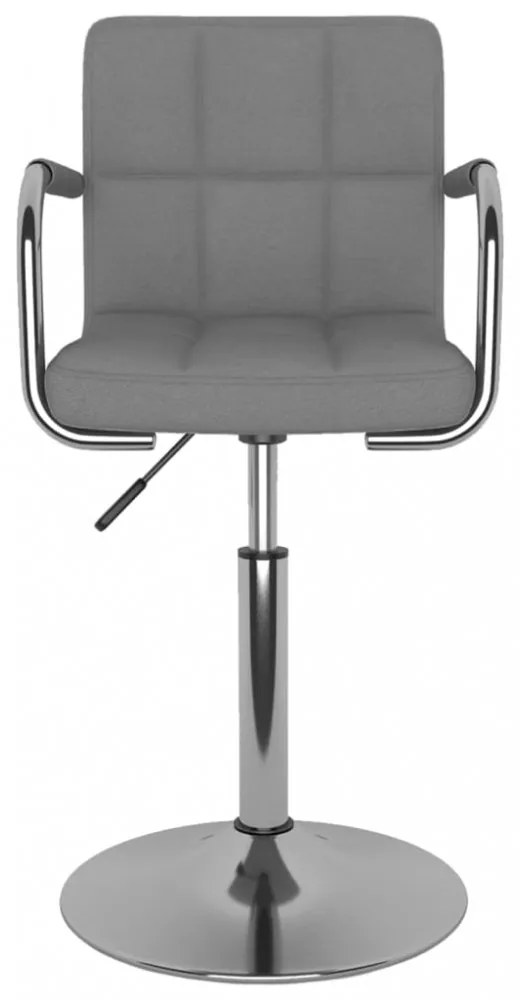 vidaXL világosszürke szövet étkezőszék