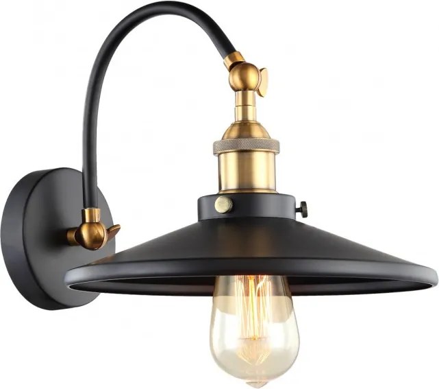 Italux VERDA MBM-3458/1 BK+GD Fali lámpa 1x40W/E27