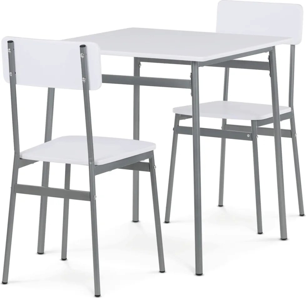 2 személyes étkezőgarnitúra 70x70x76 cm – MDF asztal és 2 szék WT