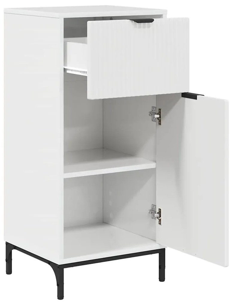 Fürdőszoba bútor szett 2 pcs Magasfényű fehér 39.5 x 36 x 88 cm