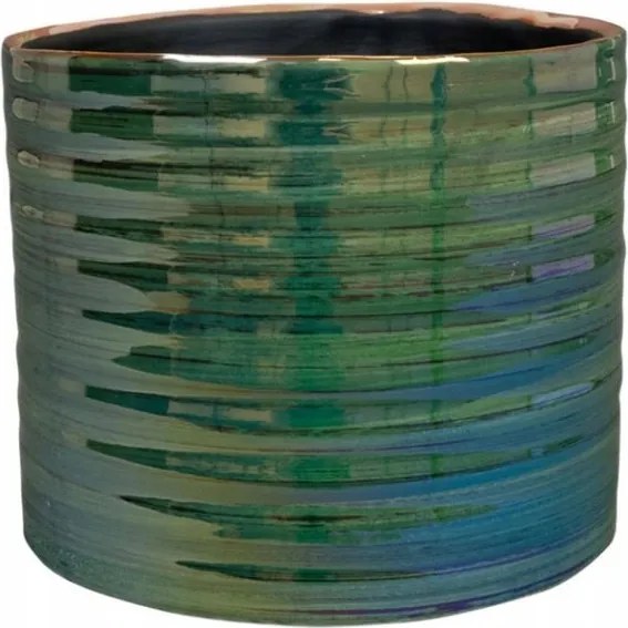 Virágcserép Didi Pearl Green H11 cm elegáns kerámia növénytakaró