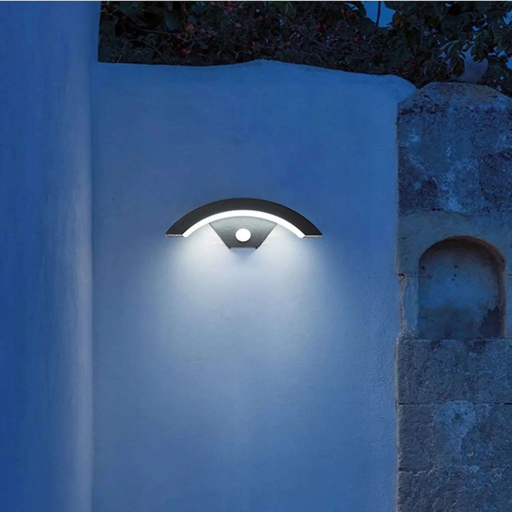 Kültéri fali lámpa Led kerti homlokzati lámpa IP65Mozgásérzékelő 18W