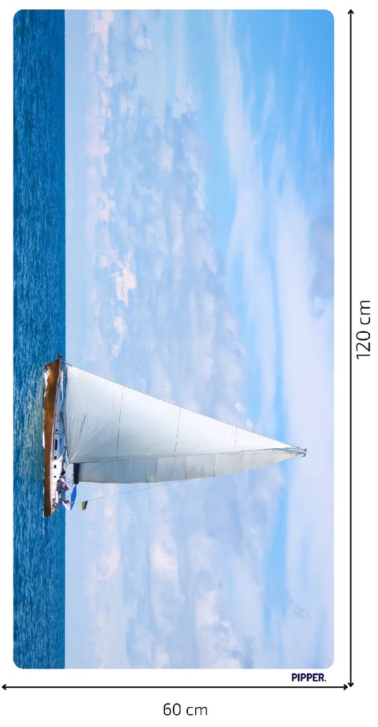 PIPPER. Öntapadós textiltapéta "Vitorlás a tengeren"