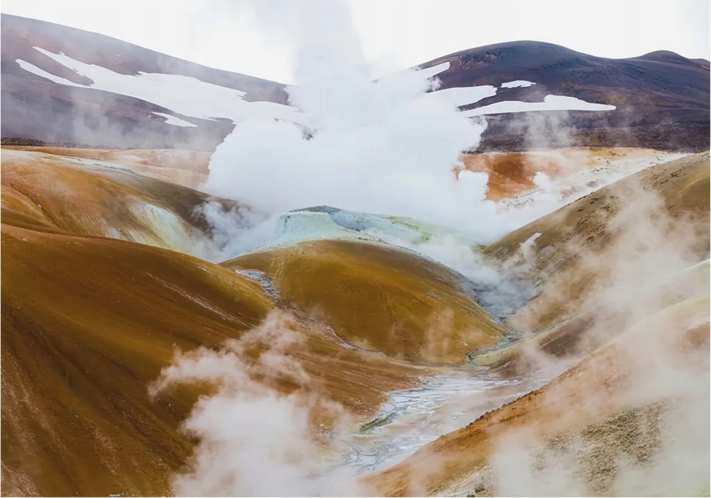 Fotótapéta Flizelin a ház szobájába 3D Vulkáni dombok 208x146 Ragasztó