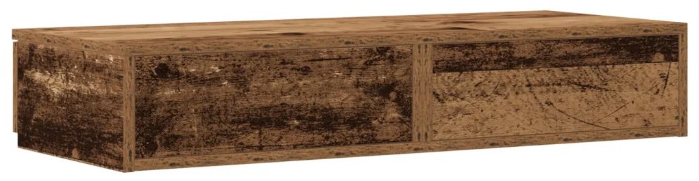 Ágy Fiókok Régi Fa 90x36,5x16,5 cm Műanyag