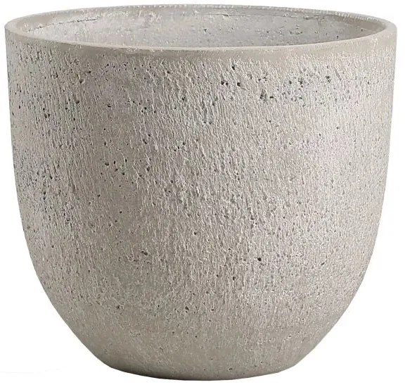 Cement óriás kaspó 54x46 cm antik krém