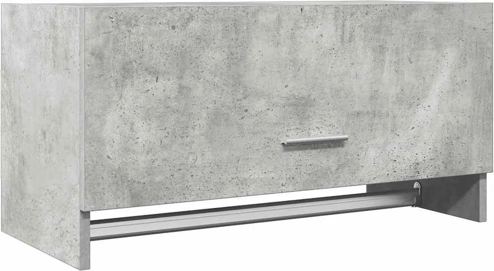 vidaXL betonszürke szerelt fa ruhásszekrény 70 x 32,5 x 35 cm