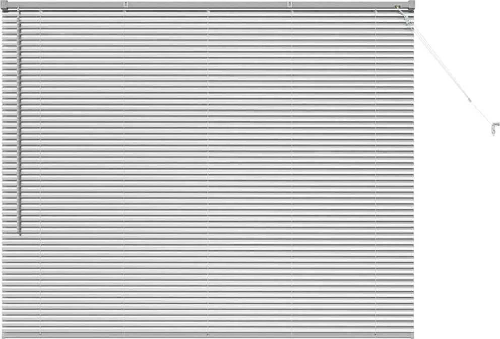 vidaXL Zsalugáter Redőnyök Ezüst 130 x 160 cm Alumínium