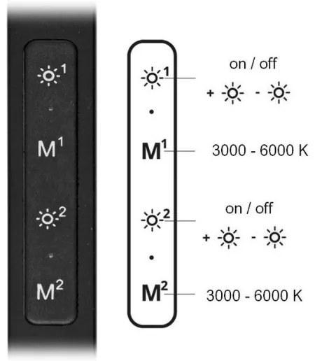 Ecolite LU19WT-CR-LED Dimmelhető asztali lámpa SPACE LED/8W + LED/11W/230V fekete