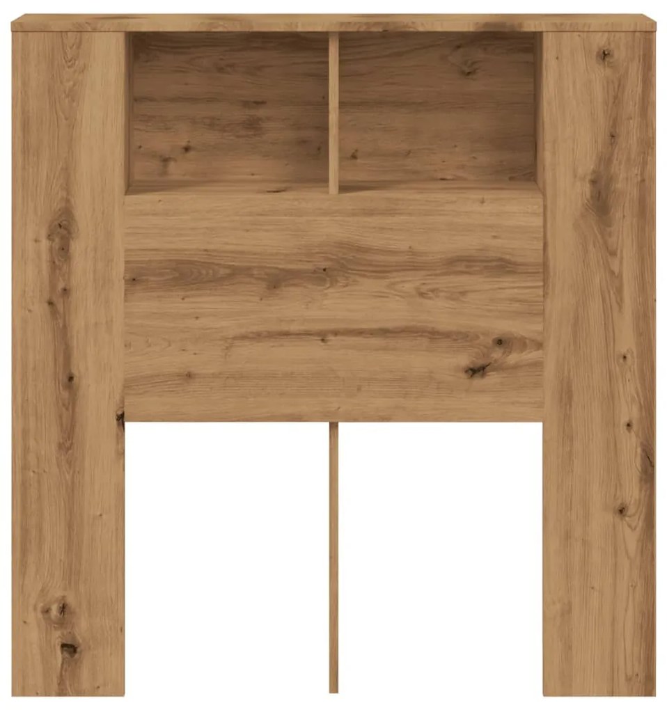 kézműves tölgy színű szerelt fa fiókos szekrény 100x18,5x102,5 cm