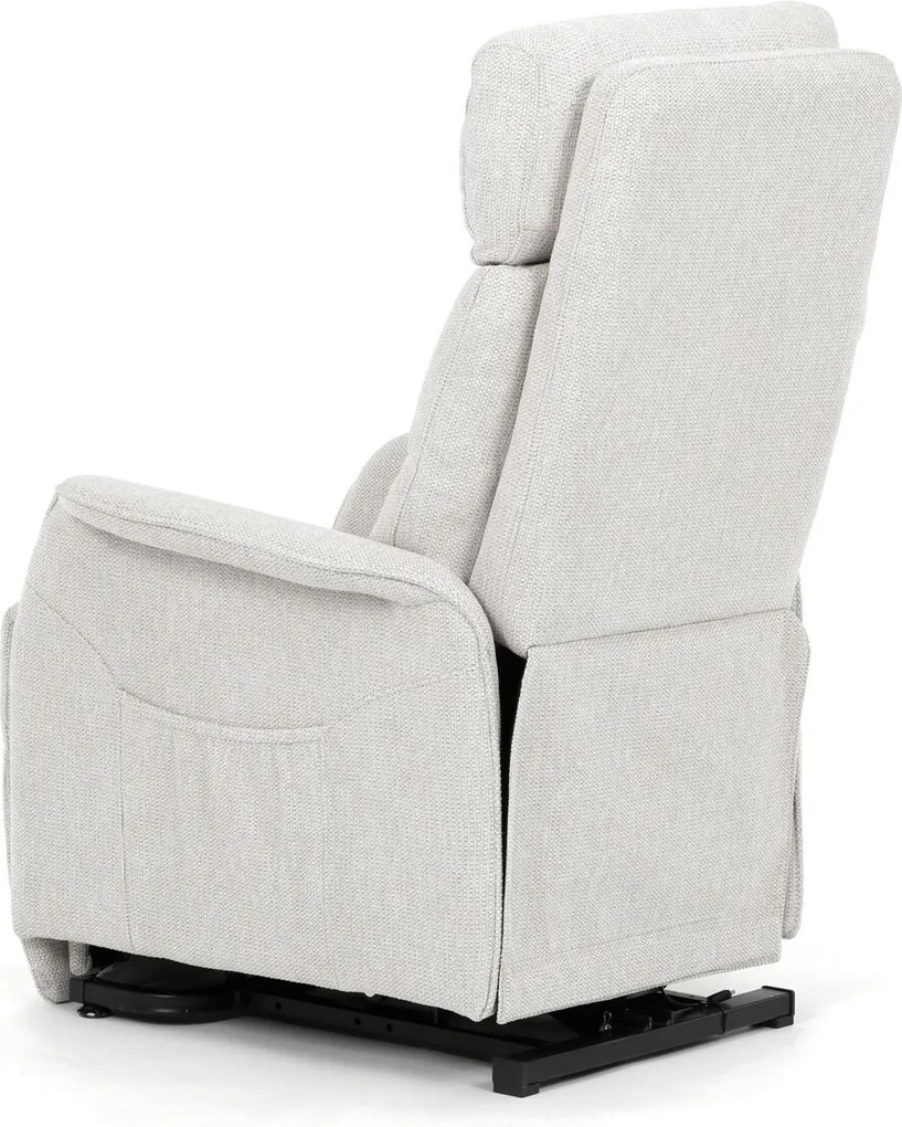 Bézs elektromos relaxfotel kábeles vezérléssel, szövet kárpitozással, TV-L8960 CRM2