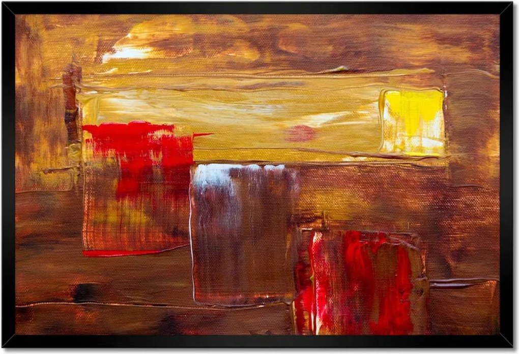 Poszterek keretben 60x40 Absztrakt Gyík