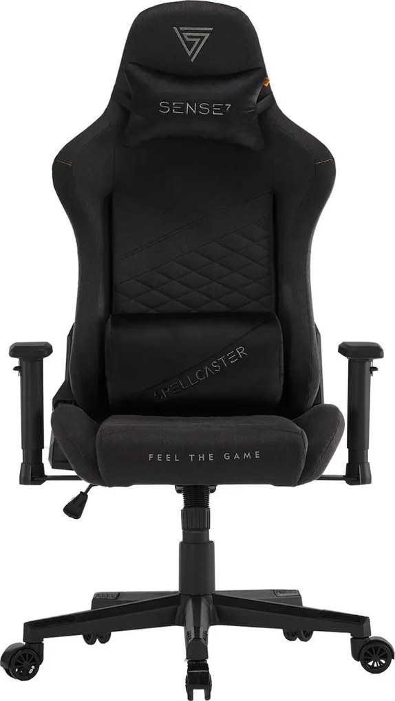 Gamer szék SENSE7 Spellcaster szövet fotel Senshi Edition fekete.