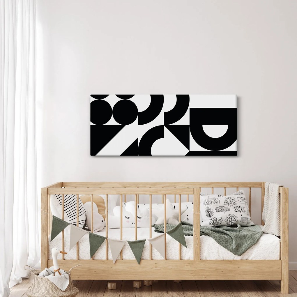 Kép - Geometriai absztrakció N⁰2 (120x50 cm)
